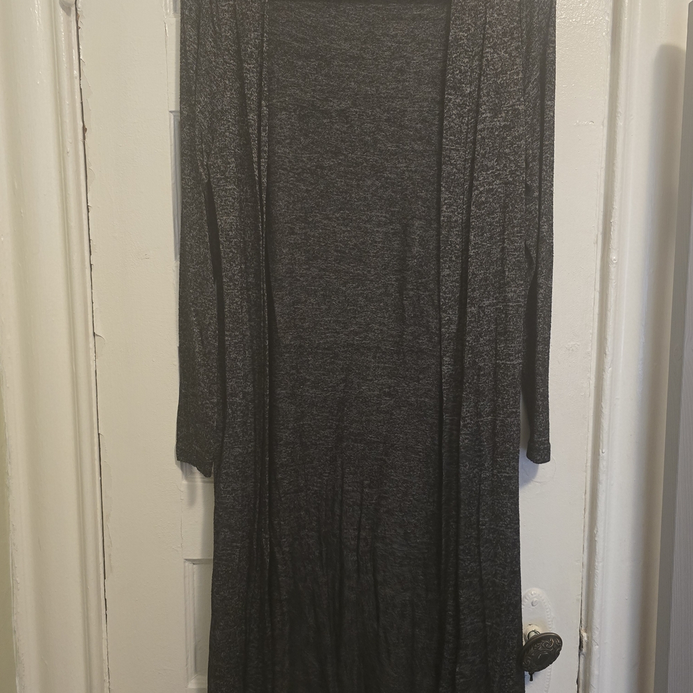 Carefree Threads Long Black Cardigan